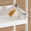 Keukentrolley - 3 Etages - Met Lade - Afneembaar Blad - Wit Eiken