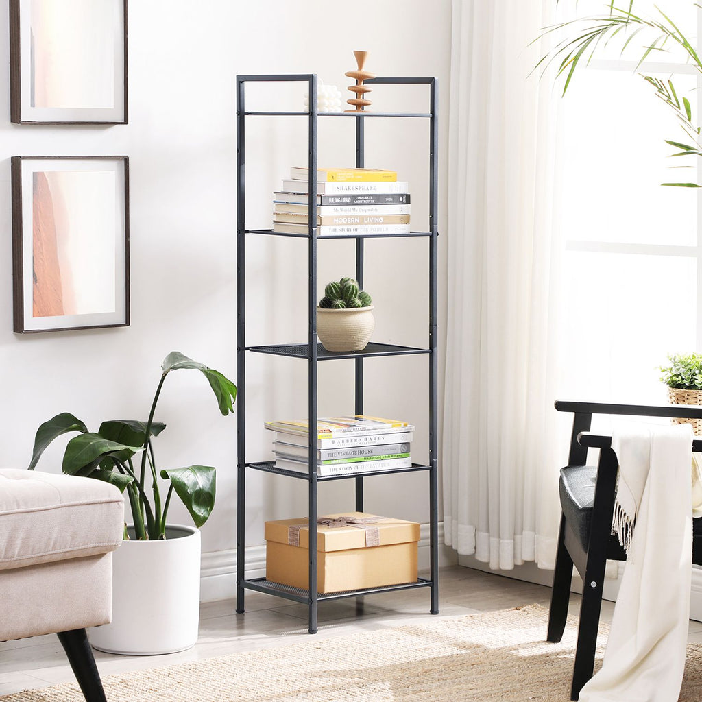 Badezimmerschrank - Stehstange - Lagerschrank - Wohnzimmermöbel - Schwarz