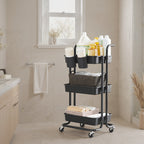 3-layerer Trolley, Servierwagen, Küchenwagen mit Griff