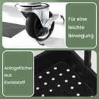 3-layerer Trolley, Servierwagen, Küchenwagen mit Griff