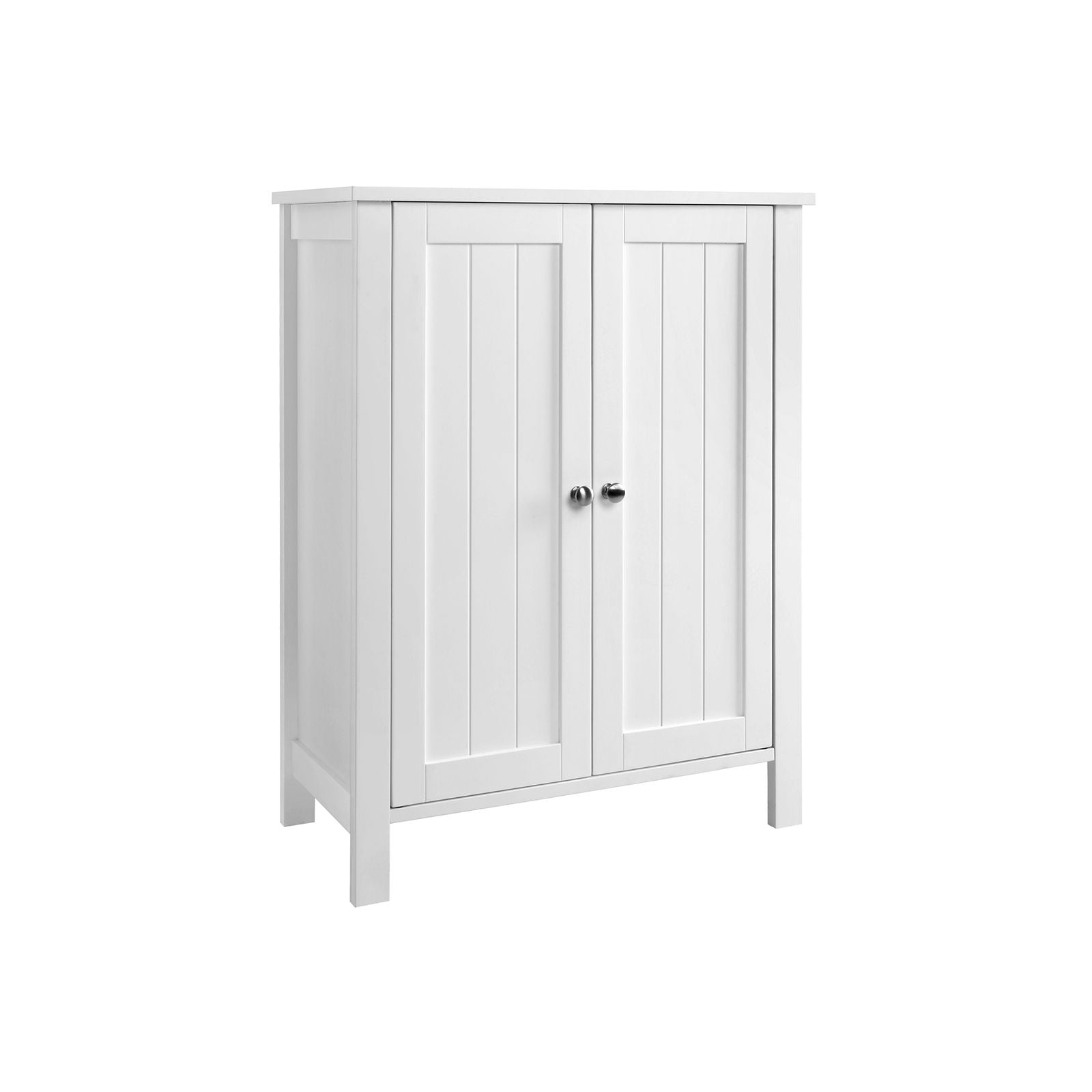 Badezimmerschrank - Doppeltür - Verstellbare Regale - Weiß