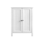 Badezimmerschrank - Doppeltür - Verstellbare Regale - Weiß