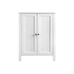 Badezimmerschrank - Doppeltür - Verstellbare Regale - Weiß