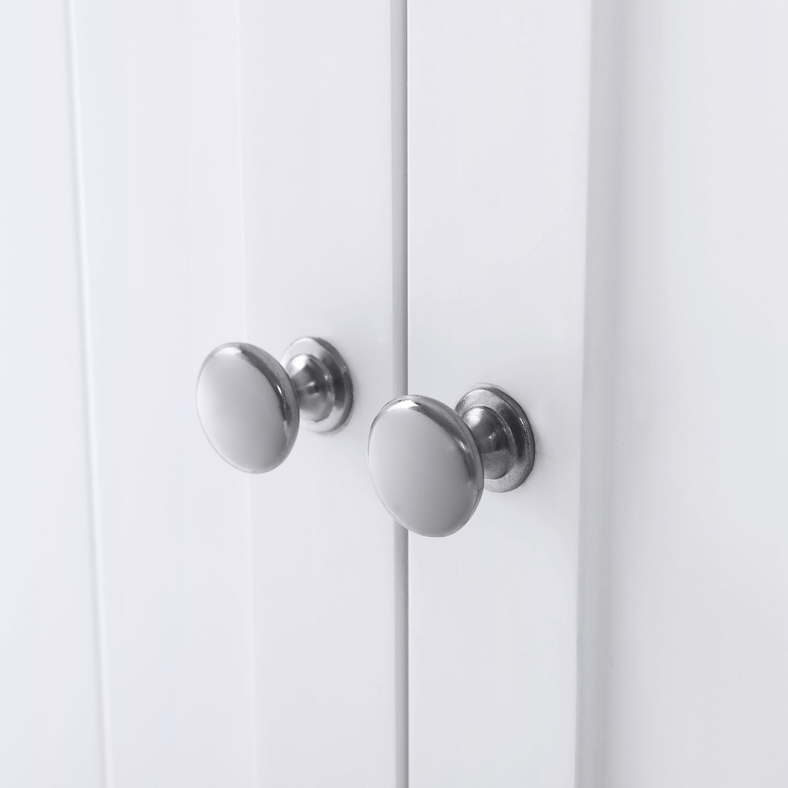 Badezimmerschrank - Doppeltür - Verstellbare Regale - Weiß