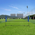 Badmintonnet - einstellbares Tennisnetz - 3 Meter - Blau