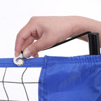 Badmintonnet - einstellbares Tennisnetz - 3 Meter - Blau