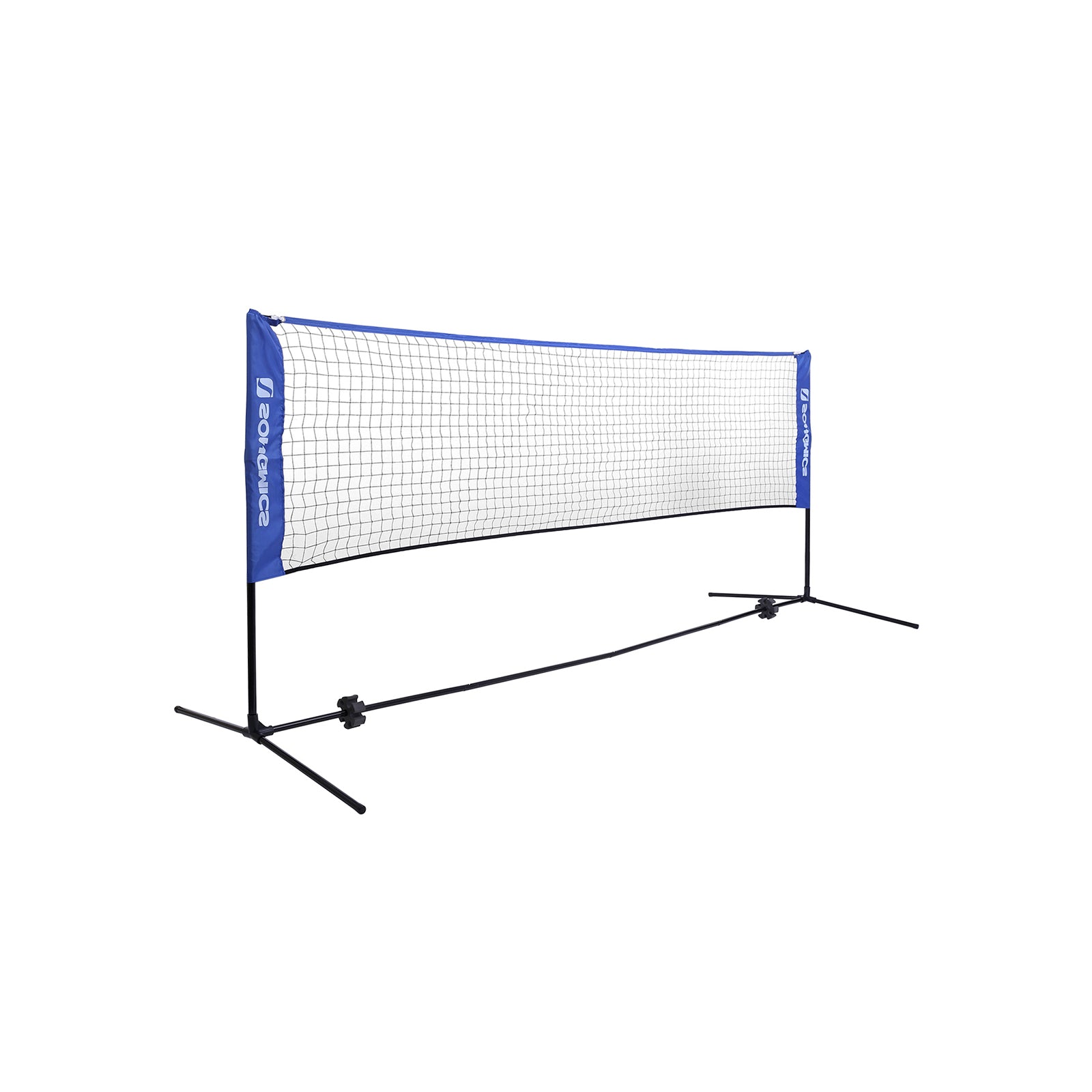 Badmintonnet - Tennisnet - einstellbar - inkl. Rahmen und Tasche - blau