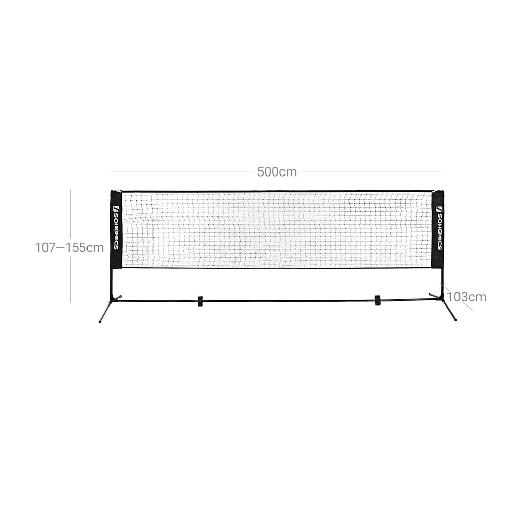 Badmintonnet - Fußballnetzwerk - Tennis -Set - Black - Universal Sportnet