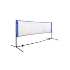 Badmintonnet - Verstellbares Tennisnetz mit Eisenrahmen und Tasche - Blau