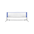 Badmintonnet - Verstellbares Tennisnetz mit Eisenrahmen und Tasche - Blau