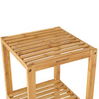 Badezimmerregal - Bambus - 5 Stockwerke - 33 x 33 x 146 cm - schmal