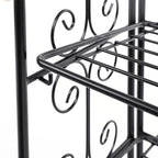Badezimmerregal - mit 4 Levels - Stehend - Schwarz