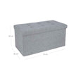 Sofa - 80 l - faltbar - 300 kg - 76 x 38 x 38 cm - hellgrau