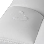 Barhocker - 2 -Set von 2 - mit Rückenlehne - gesteppter Sitz - Weiß