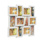 Fotorahmen - Collage - für 12 Fotos - Weiß