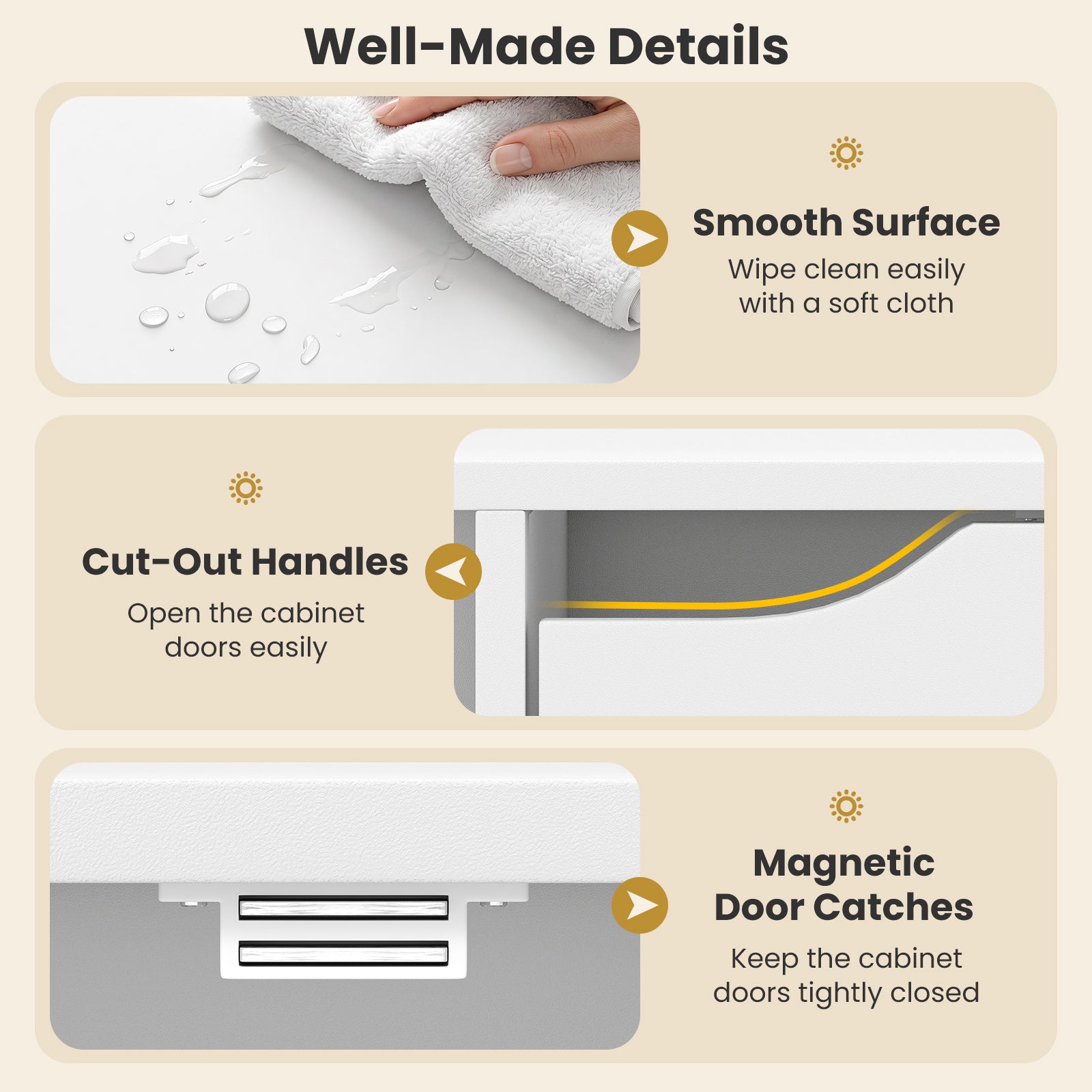 Bokhylla – i trä, bokskåp med fack och dörrar, kubhylla vältskydd – 9 5