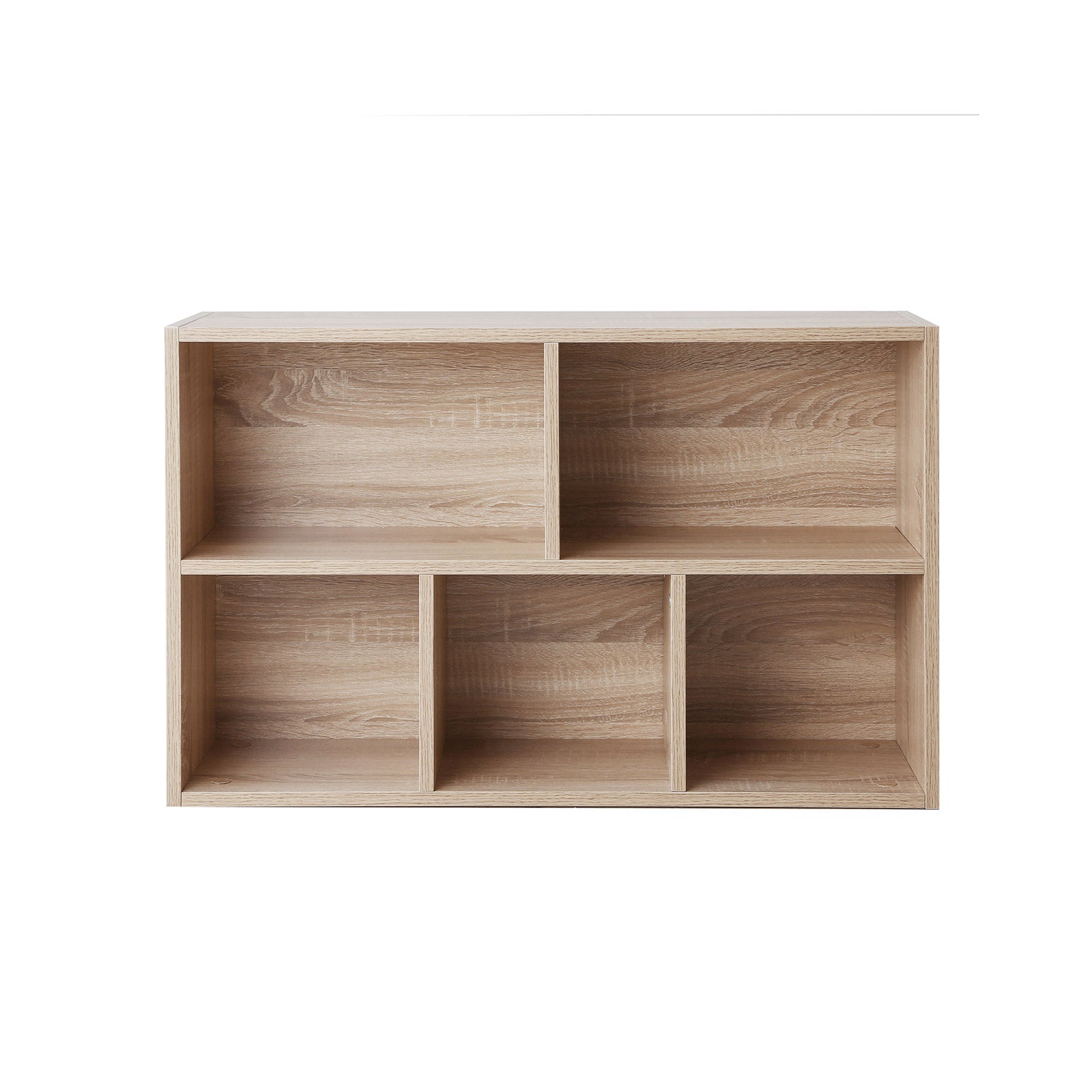 Bücherregal - 5 Fächer - Wohnzimmerschrank - Holz