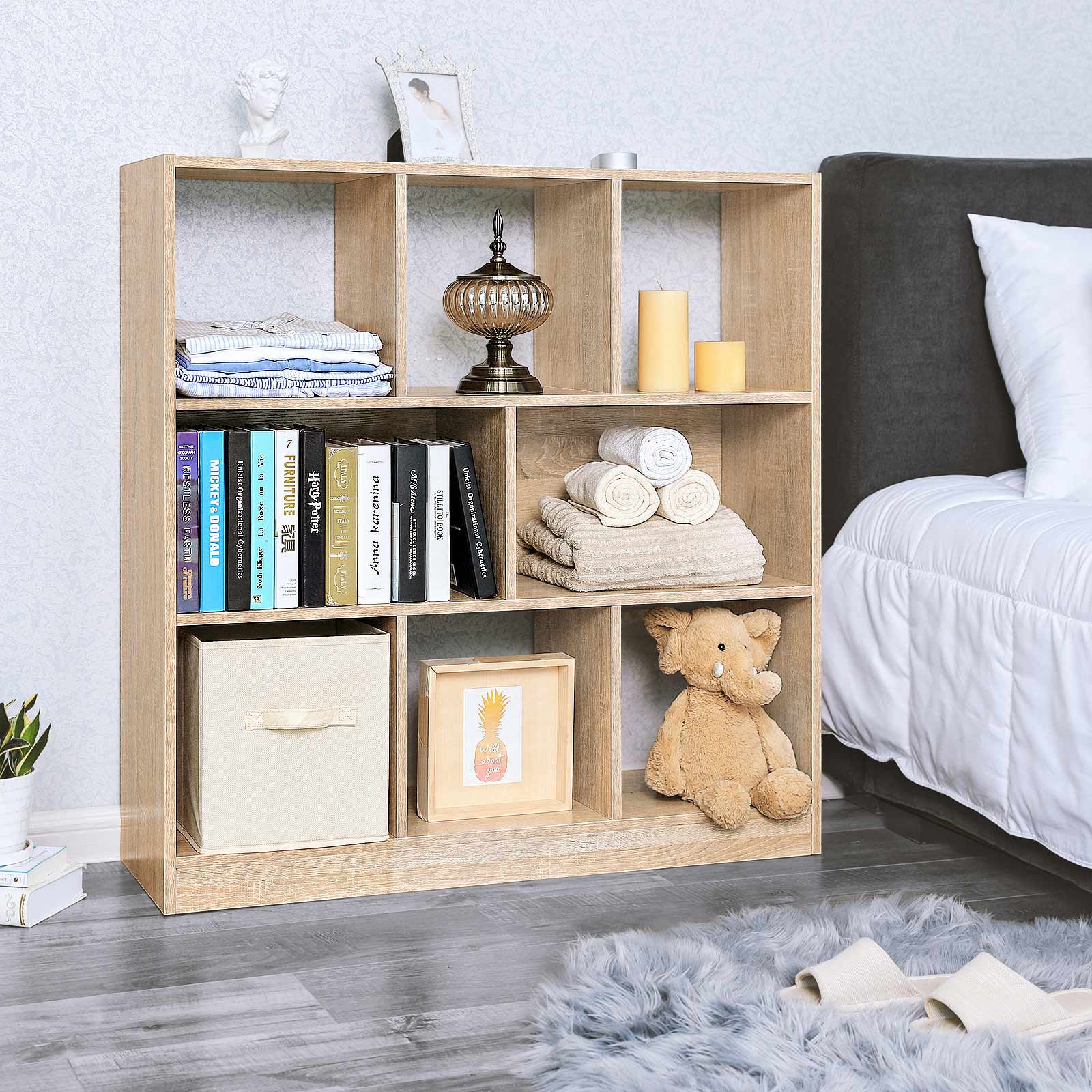 Bücherregal - Kubus Board - Wohnzimmerschrank - 97,5 x 30 x 100 cm - Holz