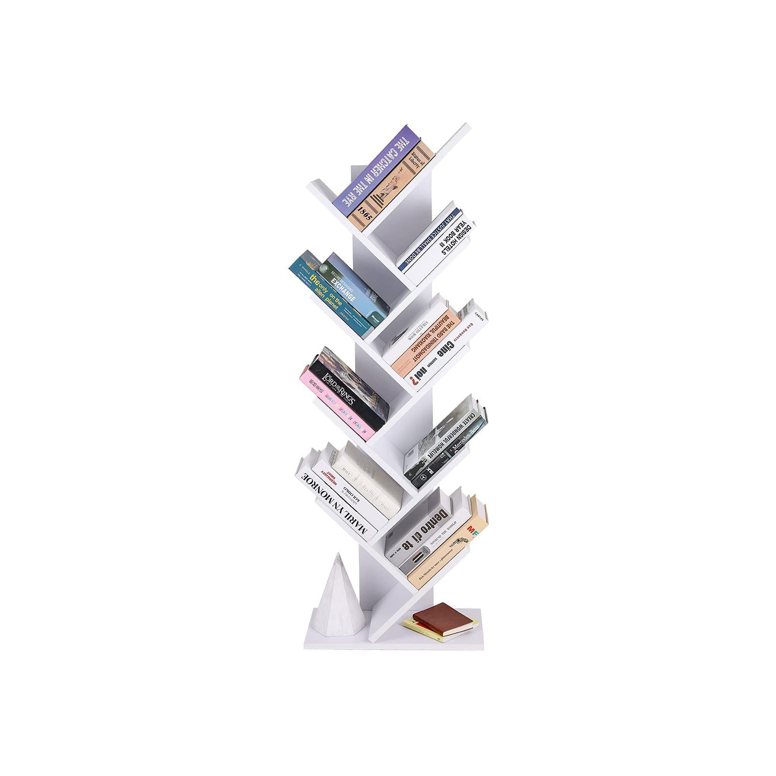 Bücherregal - Stehschrank - 8 Level - Weiß
