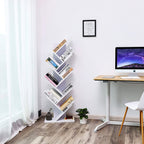Bücherregal - Stehschrank - 8 Level - Weiß