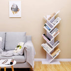 Bücherregal - Stehschrank - 8 Level - Weiß