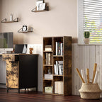 Bücherregal - stehend Plankenkast - Wohnzimmerschrank - Vintage Brown