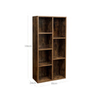 Bücherregal - stehend Plankenkast - Wohnzimmerschrank - Vintage Brown