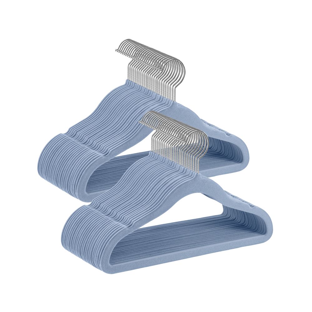 Kinderbekleidungsbügel - Velvet - Anti -Slip - Rosé Gold - 50 Set von 50