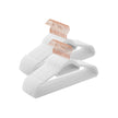 Samtkleiderbügel - Anti -Slip -Anhänger - Set von 50 - Weiß