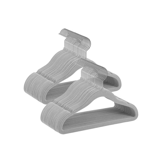 Kinderbekleidungsbügel - Velvet - Anti -Slip - Rosé Gold - 50 Set von 50