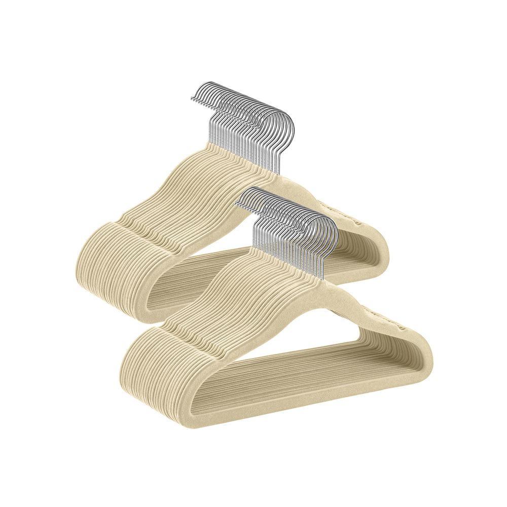 Kinderbekleidungsbügel - Velvet - Anti -Slip - Rosé Gold - 50 Set von 50