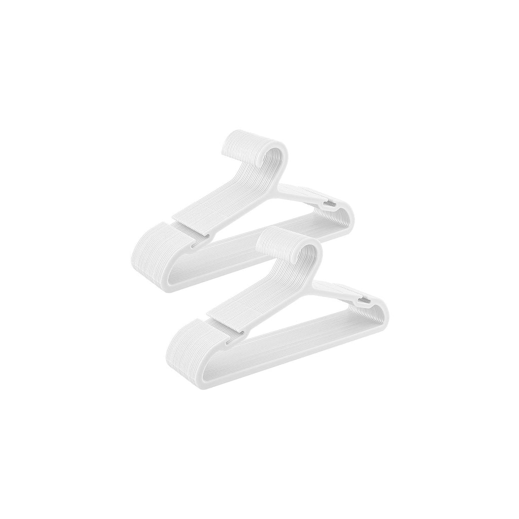 Kleidungsbügel Plastik -Set von 50 41,7 cm breitem Tintenschwarz