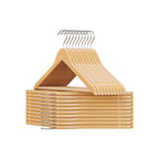 Holzkleiderbügel - Set von 20 - Massivholz - Anti -Slip - 360 ° rotierender Haken