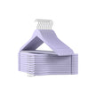 Hölzerne Kleidungsbügel - Set von 10 - Massivholz - Weiß