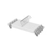Hosenbügel - Set von 8 - mit Clips - Weiß