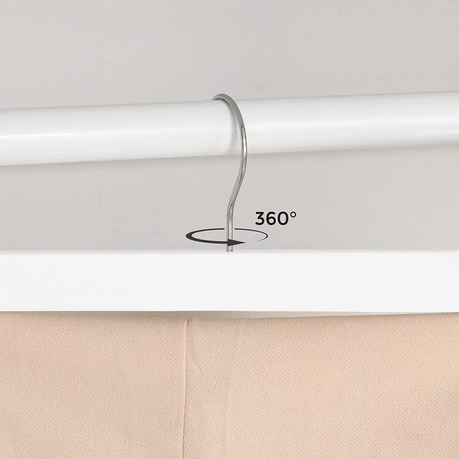 Hosenbügel - Set von 8 - mit Clips - Weiß