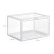 Schuhkartons - Set von 6 - Stapelbare Speicherboxen - 46,36 x 28 x 22 cm - transparent