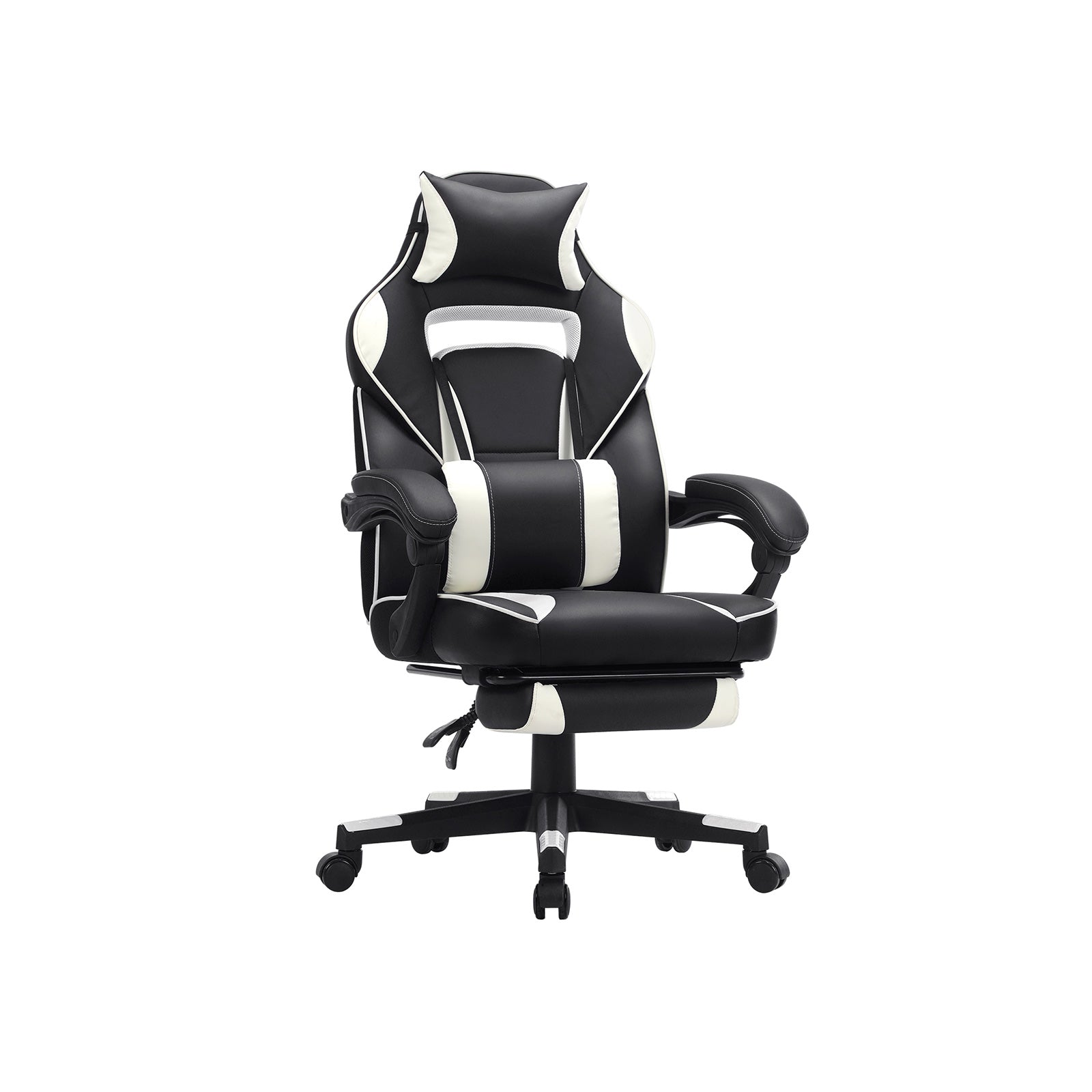 Spielstuhl - Gaming Office Chair mit Fußstütze - Schwarz/Rot