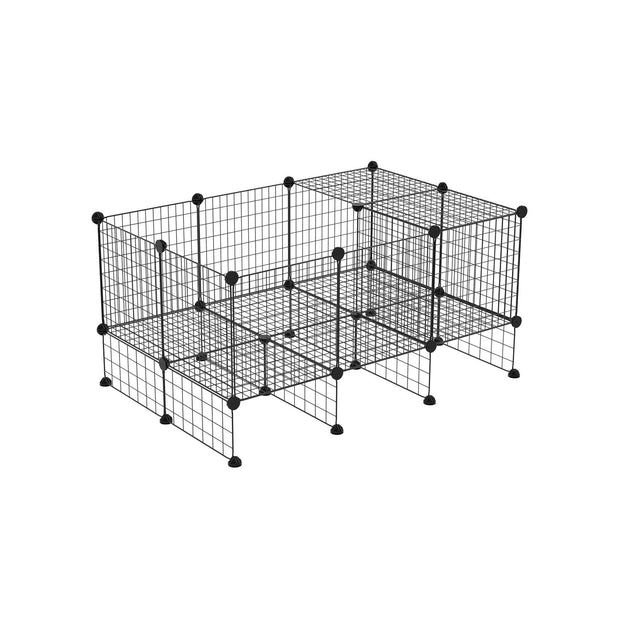 Hundekäfig - Haustierkäfig für Haustier - Schwarz