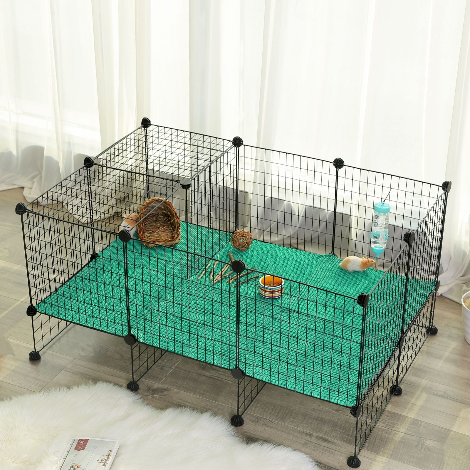 Hundekäfig - Haustierkäfig für Haustier - Schwarz