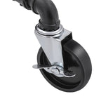 Kleidungsständer - Schwermetallstandard auf Rädern - bis zu 110 kg Ladungskapazität - Schwarz