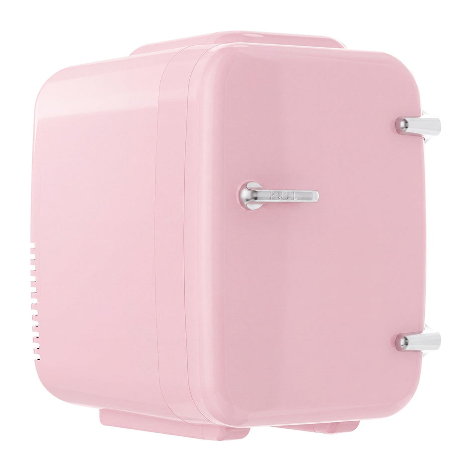 Mini-koelkast - Draagbaar met Koel- en Verwarmfunctie - 12V/230V - 4 L - Roze - 28 x 20,5 x 29,5 cm