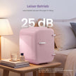 Mini-koelkast - Draagbaar met Koel- en Verwarmfunctie - 12V/230V - 4 L - Roze - 28 x 20,5 x 29,5 cm