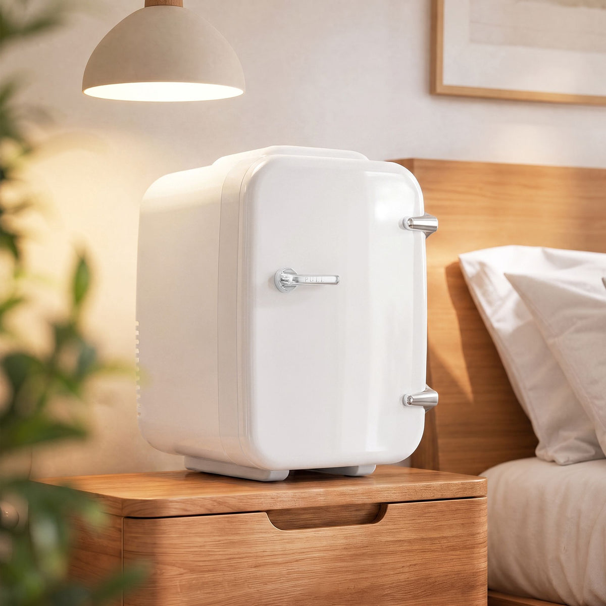 Mini-koelkast - Draagbaar met Koel- en Verwarmfunctie - 12V/230V - 4 L - Wit - 28 x 20,5 x 29,5 cm