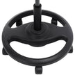 Werk Stuhl - Ergonomische Schwenkziele auf Rädern - Höhe einstellbar - Schwarz
