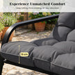 Extra – stor gungstol med tjockt och avtagbart kudde, max belastning – 205 kg