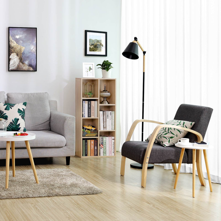 Bücherregal - einfach - mit 7 Fächern