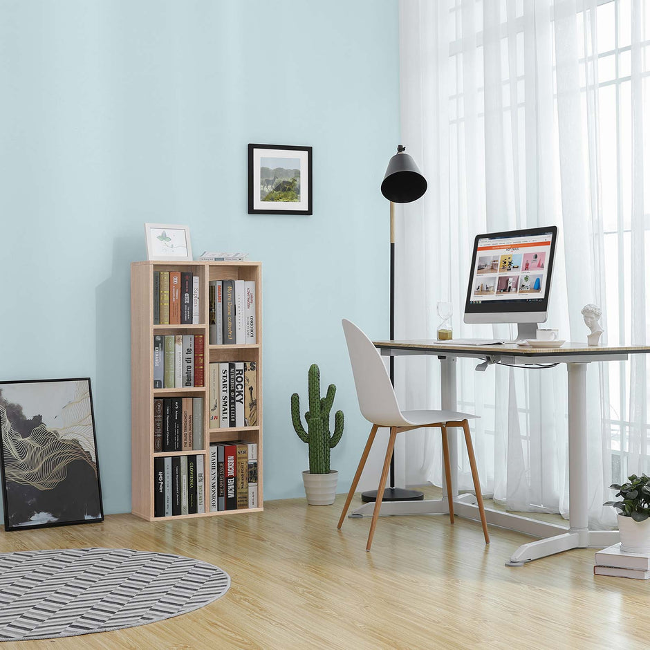 Bücherregal - einfach - mit 7 Fächern