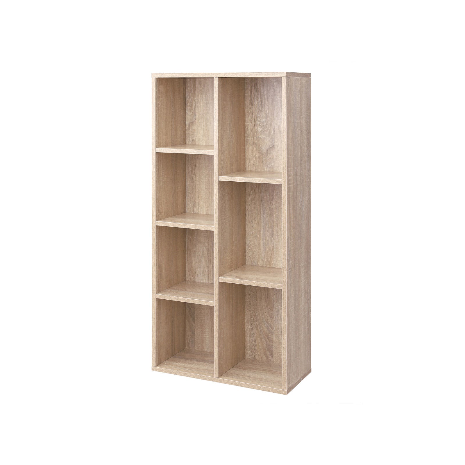 Bücherregal - einfach - mit 7 Fächern