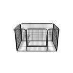 Welpen - Animal Box für Hunde - Puppyhek - 122 x 80 x 70 cm - Schwarz